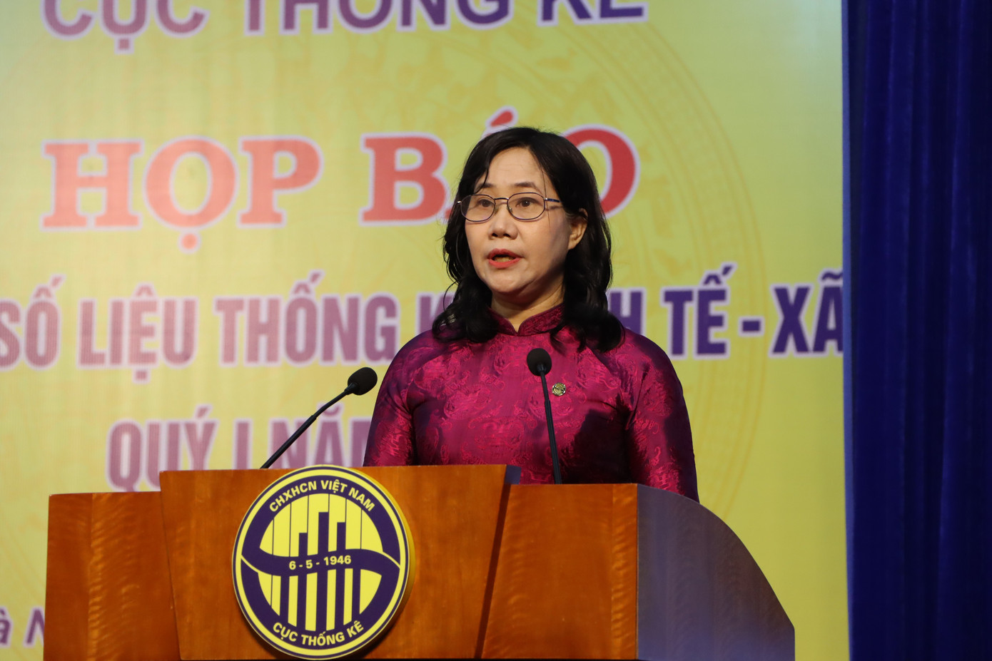 Bà Nguyễn Thị Hương - Cục trưởng Cục Thống kê. Bà Nguyễn Thị Hương - Cục trưởng Cục Thống kê.