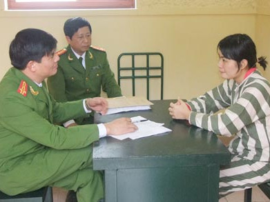 Công an Thái Nguyên lấy lời khai của Linh Thị Kiều