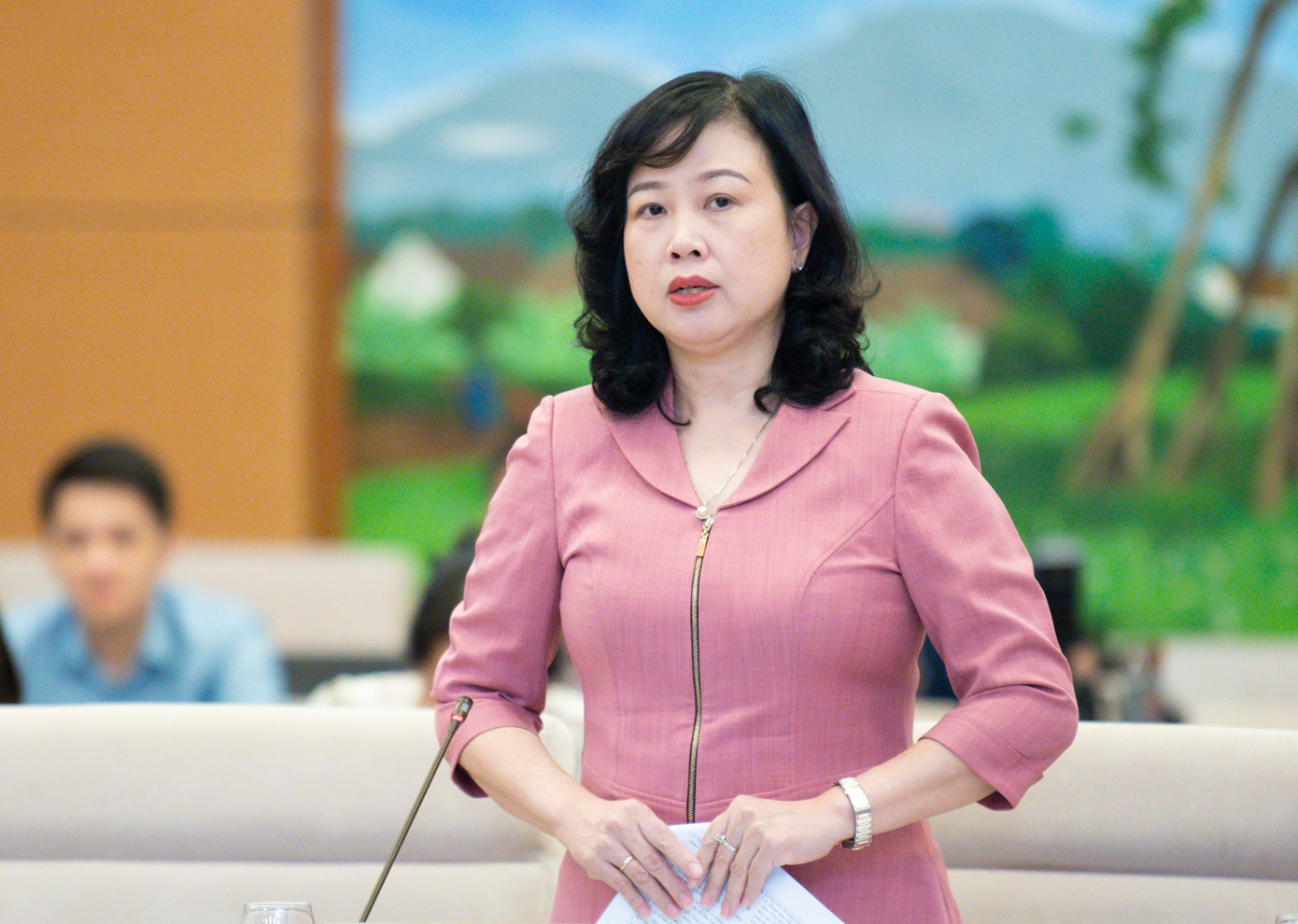 Bộ trưởng Bộ Y tế Đào Hồng Lan. Ảnh: QH Bộ trưởng Bộ Y tế Đào Hồng Lan. Ảnh: QH