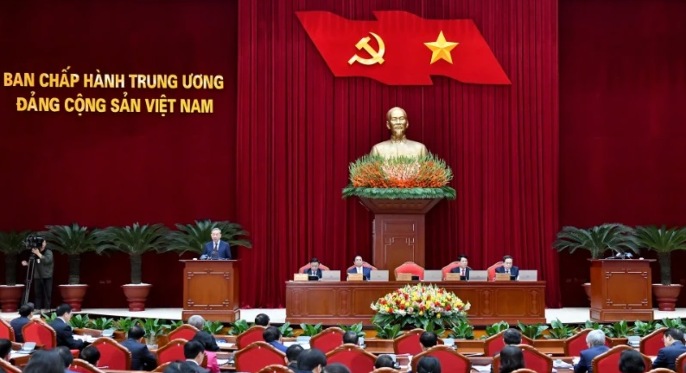 Quang cảnh khai mạc Hội nghị Ban Chấp hành Trung ương Đảng khóa XIII. (Ảnh: Đăng Khoa)