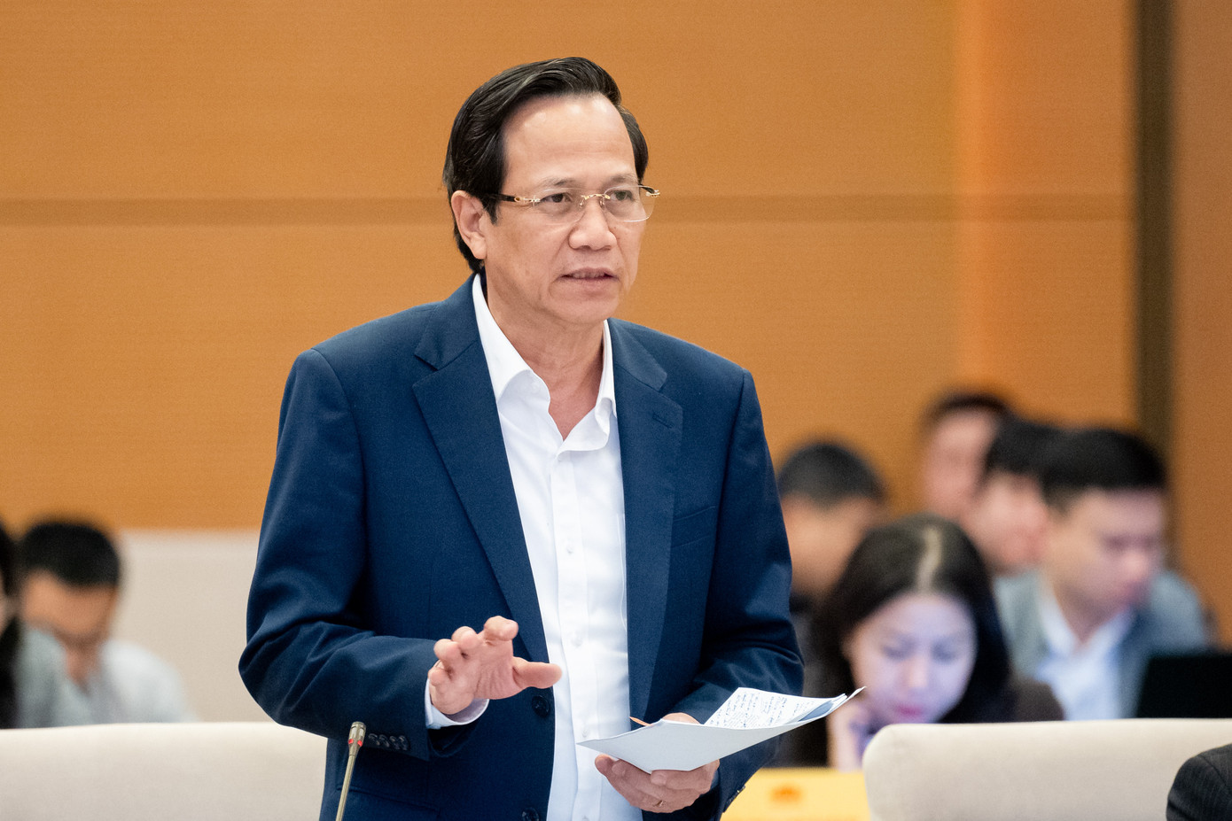 Bộ trưởng LĐ,TB&amp;XH Đào Ngọc Dung. Ảnh: QH