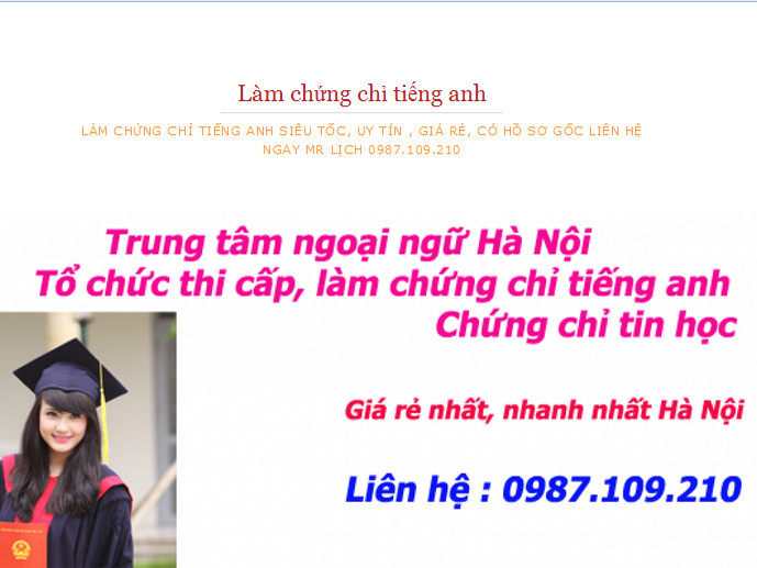 Chứng chỉ tiếng anh, tin học mua là có