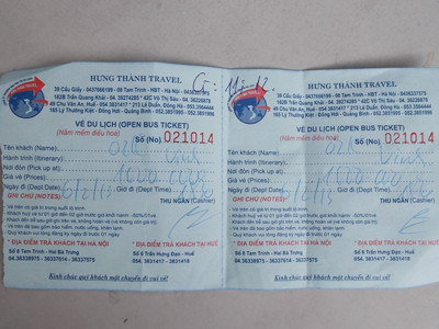 Trước 3-2 giá vé Hà Nội-Vinh: 240.000/khách, nhưng cũng chặng đường này hãng Hưng Thành Travel bán cho khách đi ngày 6-2 là 1 triệu đồng/2 khách (tăng gấp đôi). Ảnh: Anh Trọng