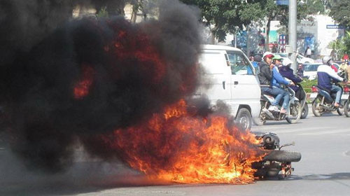 Thời gian qua nhiều xe máy cháy nổ khiến dư luận lo lắng.