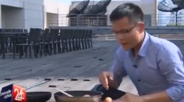 10 video ‘hot’: Rán trứng dưới cái nắng 40 độ C ở Hà Nội ảnh 1