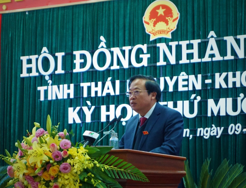 Nguyên Phó Chủ tịch thường trực HĐND tỉnh Thái Nguyên Nguyễn Khắc Lâm. Ảnh Truyền hình Thái Nguyên
