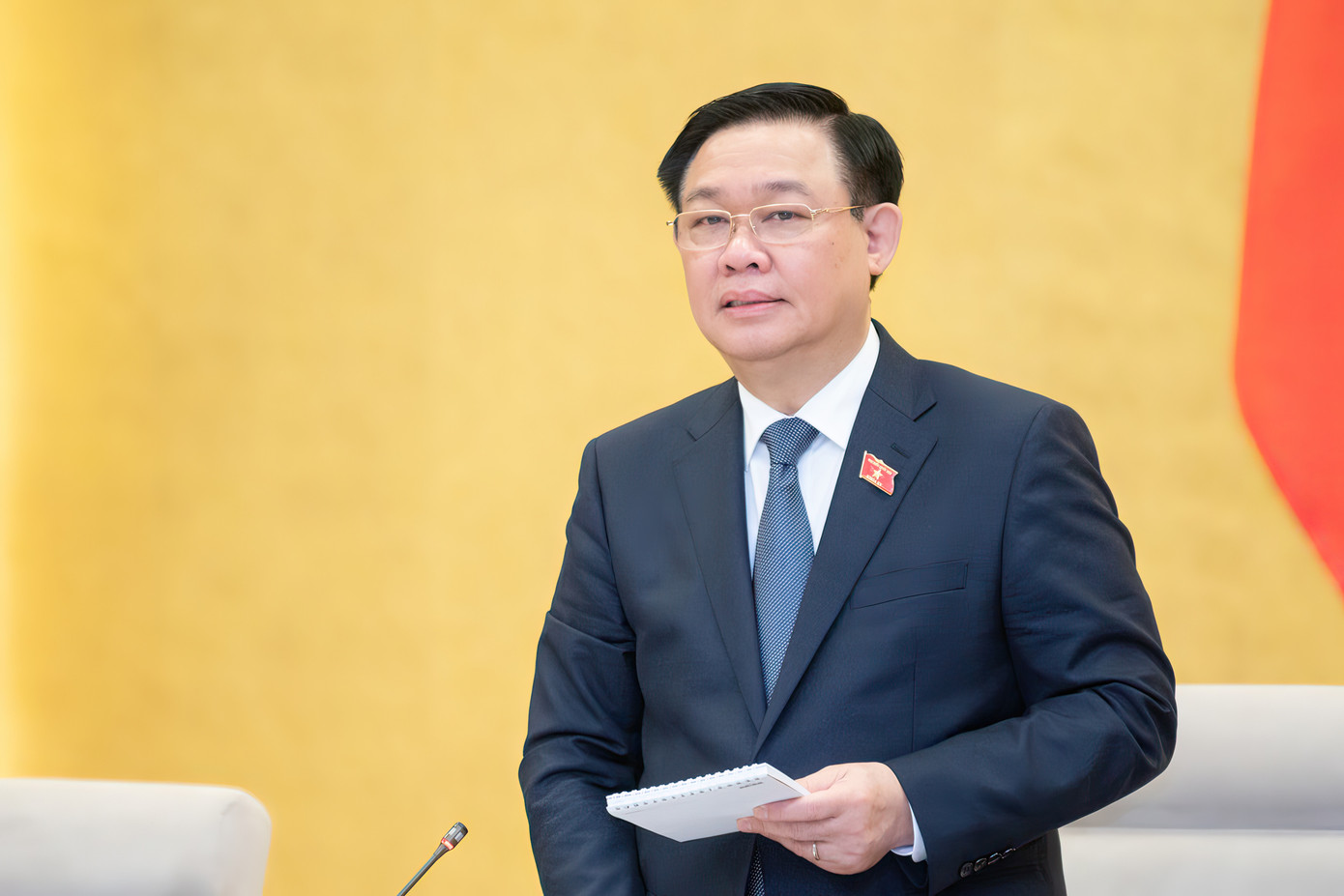 Chủ tịch Quốc hội Vương Đình Huệ phát biểu tại cuộc họp (Ảnh: QH). Chủ tịch Quốc hội Vương Đình Huệ phát biểu tại cuộc họp (Ảnh: QH).