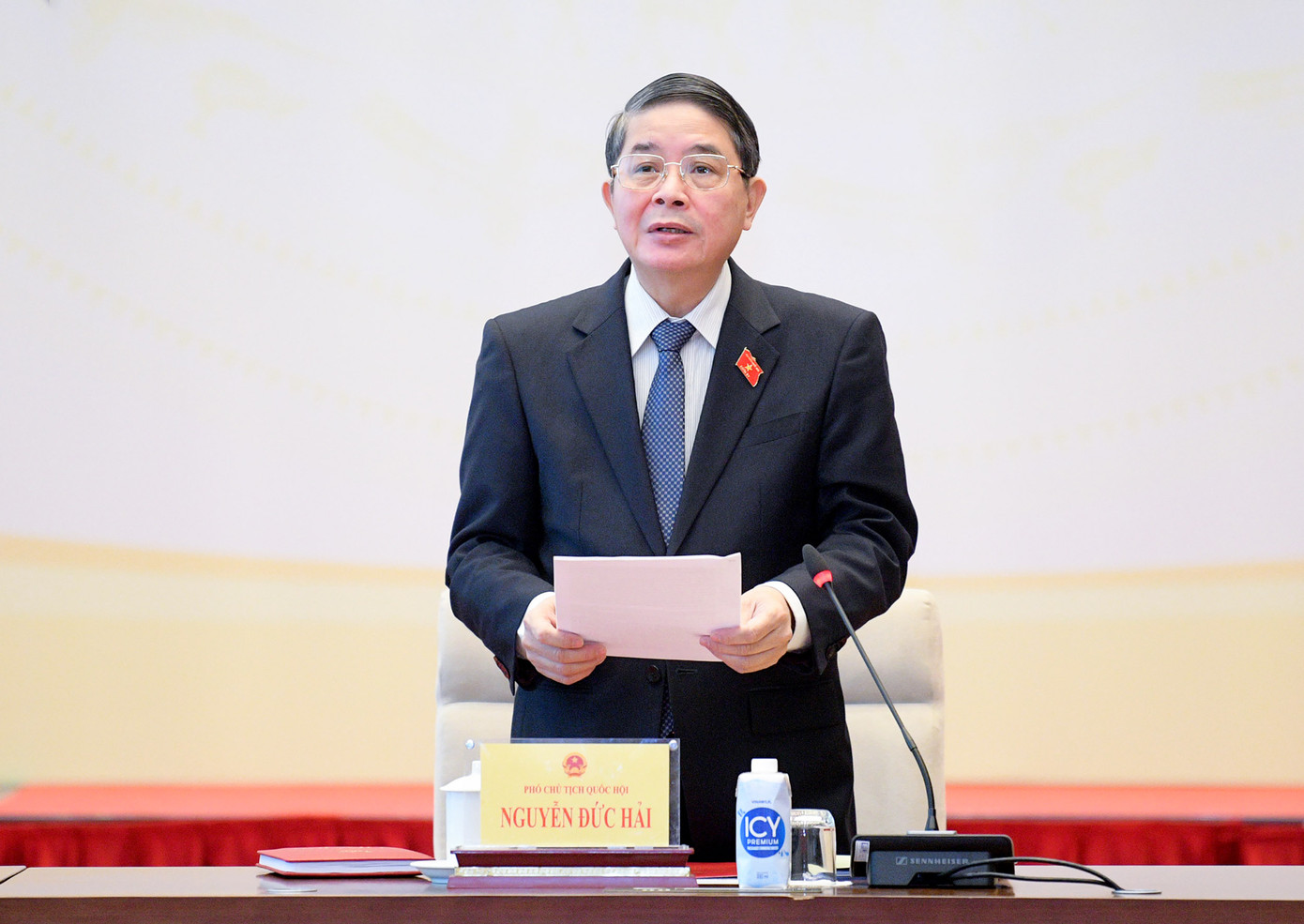 Phó Chủ tịch Quốc hội Nguyễn Đức Hải phát biểu tại phiên giải trình. Ảnh QH Phó Chủ tịch Quốc hội Nguyễn Đức Hải phát biểu tại phiên giải trình. Ảnh QH