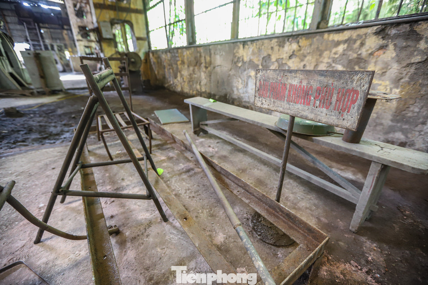 Nhiều máy đã hoen gỉ, xuống cấp.