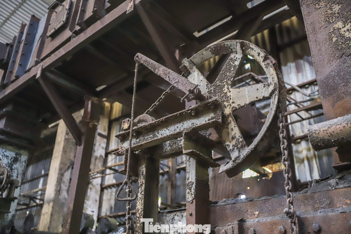 Nhiều máy đã hoen gỉ, xuống cấp.