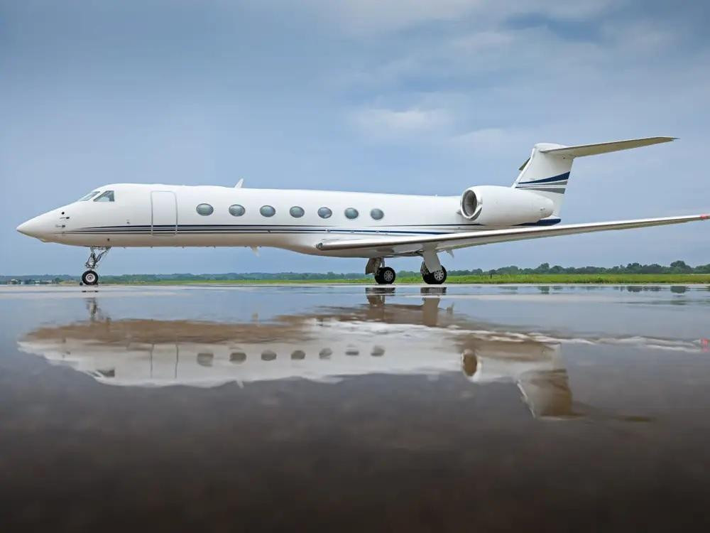 Một chiếc máy bay tư nhân Gulfstream G550. Ảnh: Jetcraft.
