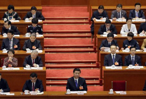 Tổng Bí thư Đảng Cộng sản Trung Quốc Tập Cận Bình tại kì họp Quốc hội Trung Quốc ngày 8/3. . Tổng Bí thư Đảng Cộng sản Trung Quốc Tập Cận Bình tại kì họp Quốc hội Trung Quốc ngày 8/3.