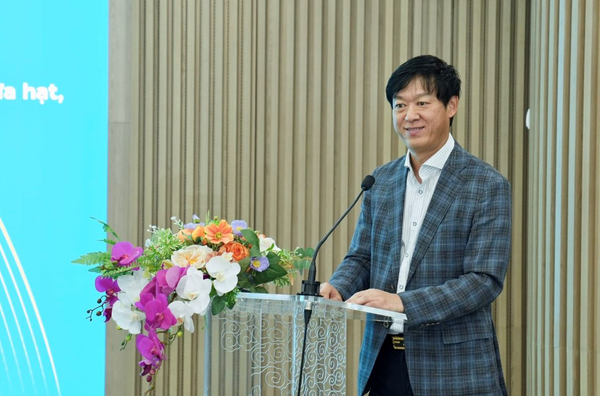 Giám đốc khu vực ASEAN Kim Kyoung Cheol phát biểu tại sự kiện.