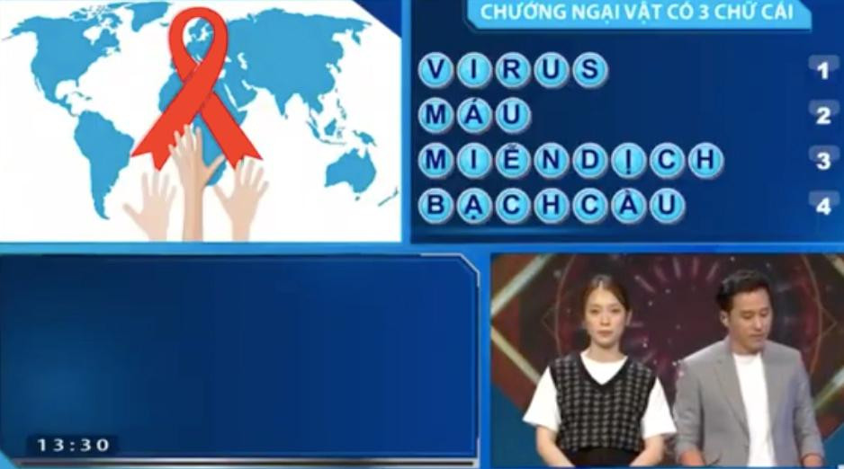 Thế Cường đã nhanh chóng giải từ khóa phần thi Vượt chướng ngại vật.