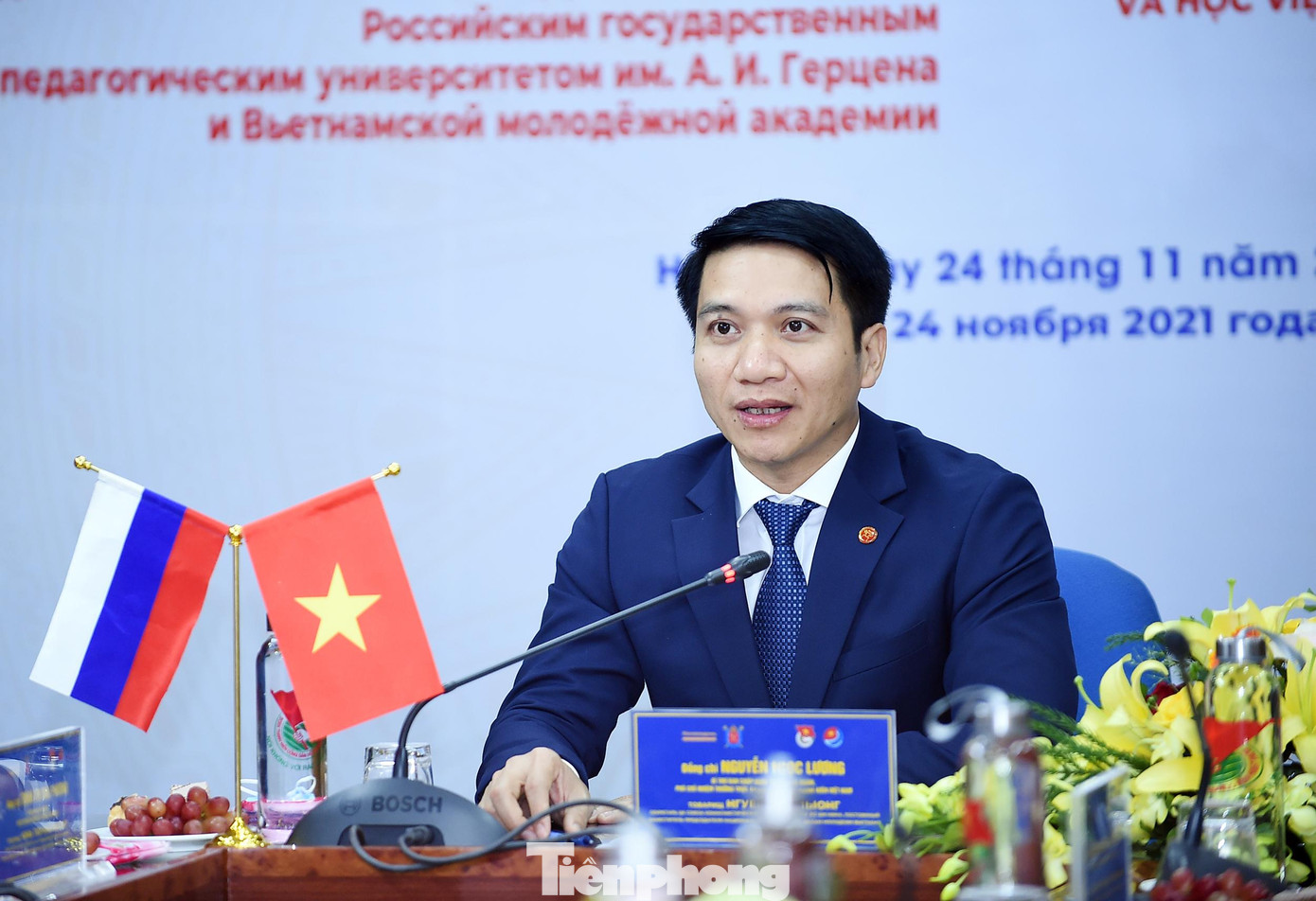 Ảnh Nguyễn Ngọc Lương phát biểu tại chương trình. Ảnh: Xuân Tùng