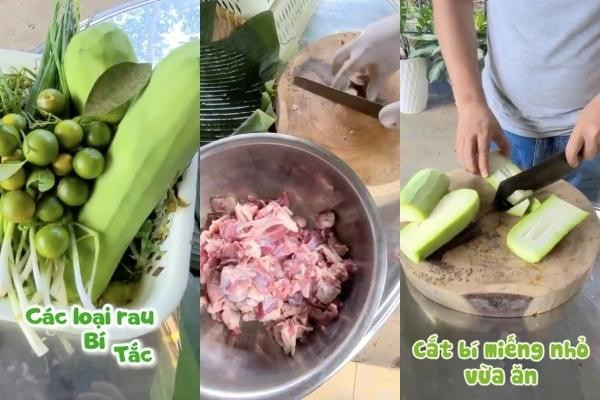 Bên cạnh đó, Trường Giang không ngại thể hiện sở trường là nấu ăn. Ở quê nhà, nam danh hài chia sẻ nhiều bí quyết nấu ăn ngon, tăng sức đề kháng rất cần thiết trong giai đoạn đề phòng dịch bệnh.