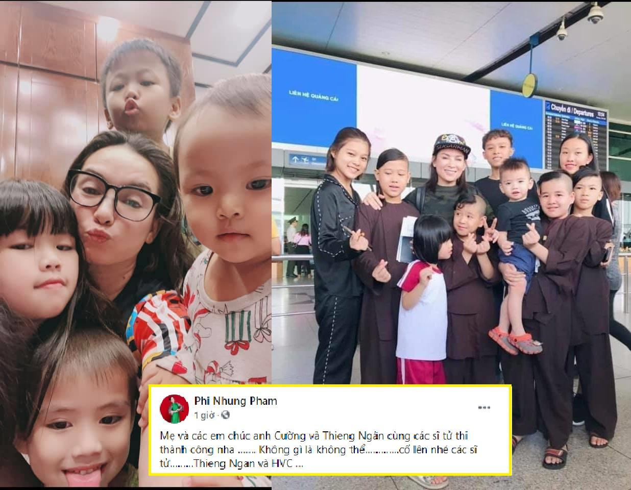 Nữ ca sĩ gửi lời chúc đến hai con nuôi là Hồ Văn Cường và Thiêng Ngân. Nữ ca sĩ gửi lời chúc đến hai con nuôi là Hồ Văn Cường và Thiêng Ngân.