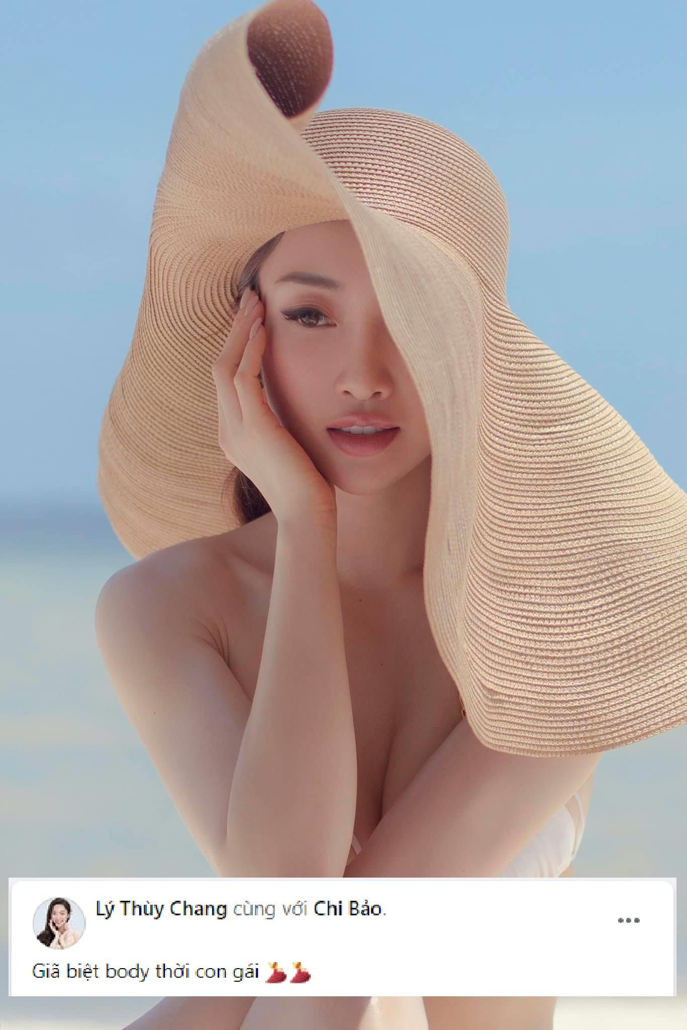 Bà xã Chi Bảo bất ngờ thông báo tạm biệt body nóng bỏng thời con gái.