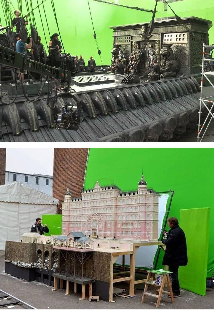Nhiều bộ phim có bối cảnh hoành tráng như “The Grand Budapest Hotel” (2014) và “The Great Wall” (2016) chỉ được quay bởi những mô hình thu nhỏ.