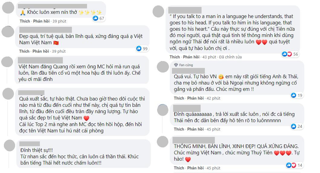 Cộng đồng mạng dành "cơn mưa" lời khen cho Thùy Tiên. Cộng đồng mạng dành "cơn mưa" lời khen cho Thùy Tiên.