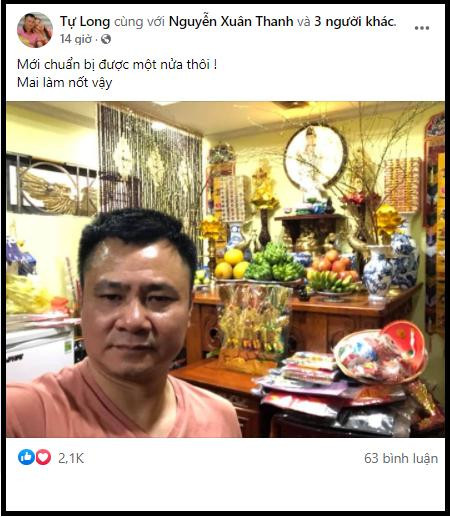 NSND Tự Long chia sẻ hình ảnh bày biện ban thờ chuẩn bị cho dịp Tết Nhâm Dần.