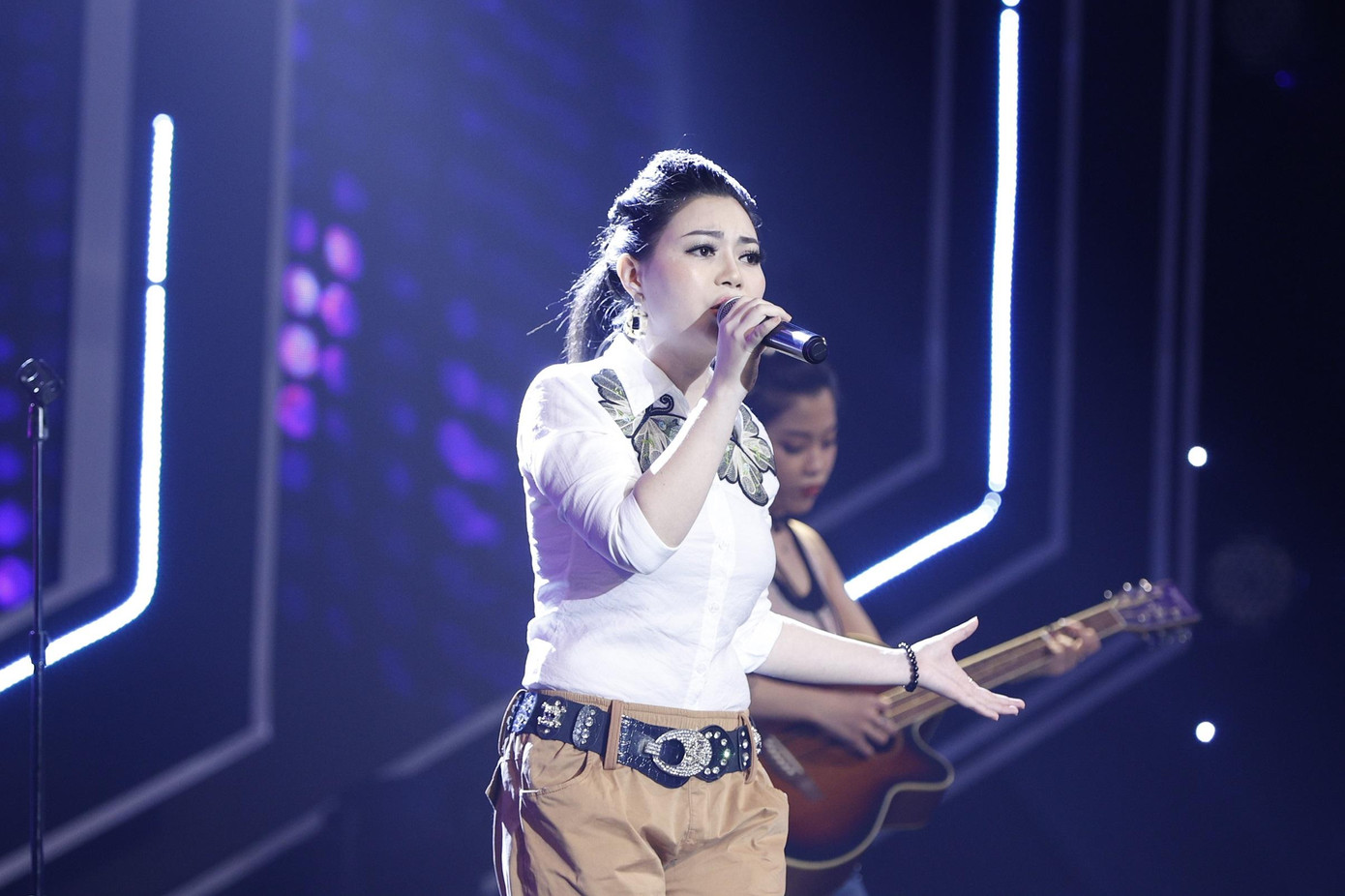 Thí sinh Phương Nga hóa thân thành Lương Bích Hữu.