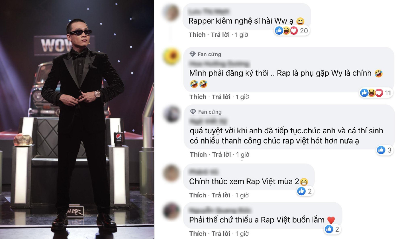 Khán giả háo hức trước sự quay trở lại của Wowy. Khán giả háo hức trước sự quay trở lại của Wowy.