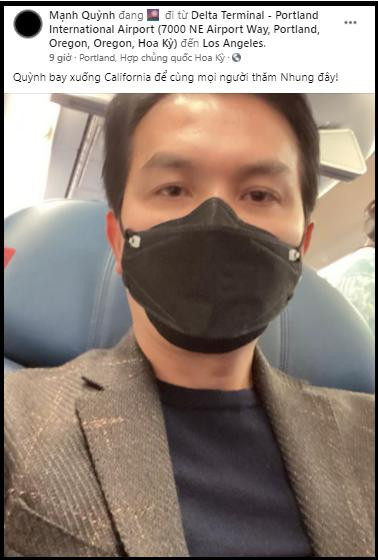 Mạnh Quỳnh cũng đã di chuyển đến bang California, Mỹ để đưa tiễn ca sĩ Phi Nhung trong chặng đường cuối cùng Mạnh Quỳnh cũng đã di chuyển đến bang California, Mỹ để đưa tiễn ca sĩ Phi Nhung trong chặng đường cuối cùng