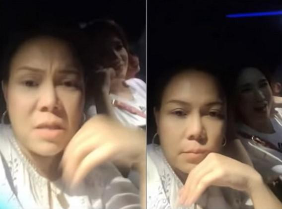 Đoạn clip livestream của Việt Hương và Cát Tường được cắt ra chia sẻ lên mạng xã hội.