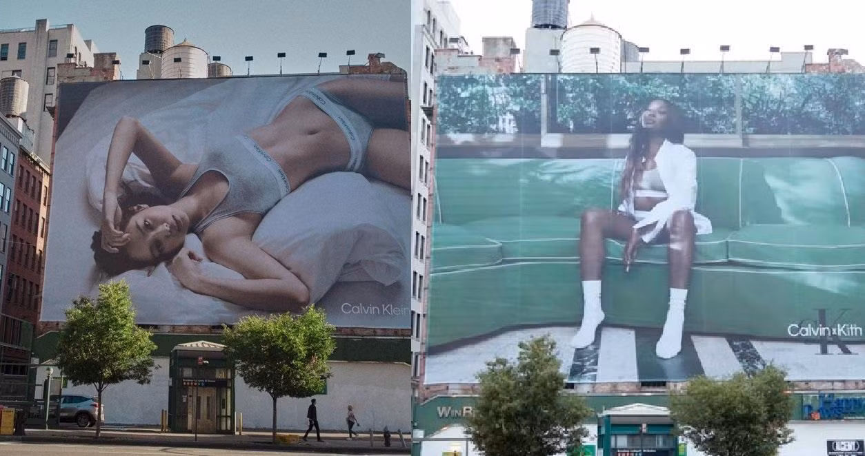Áp phích quảng cáo của Jennie được gỡ và thay bằng ảnh Naomi Campbell.