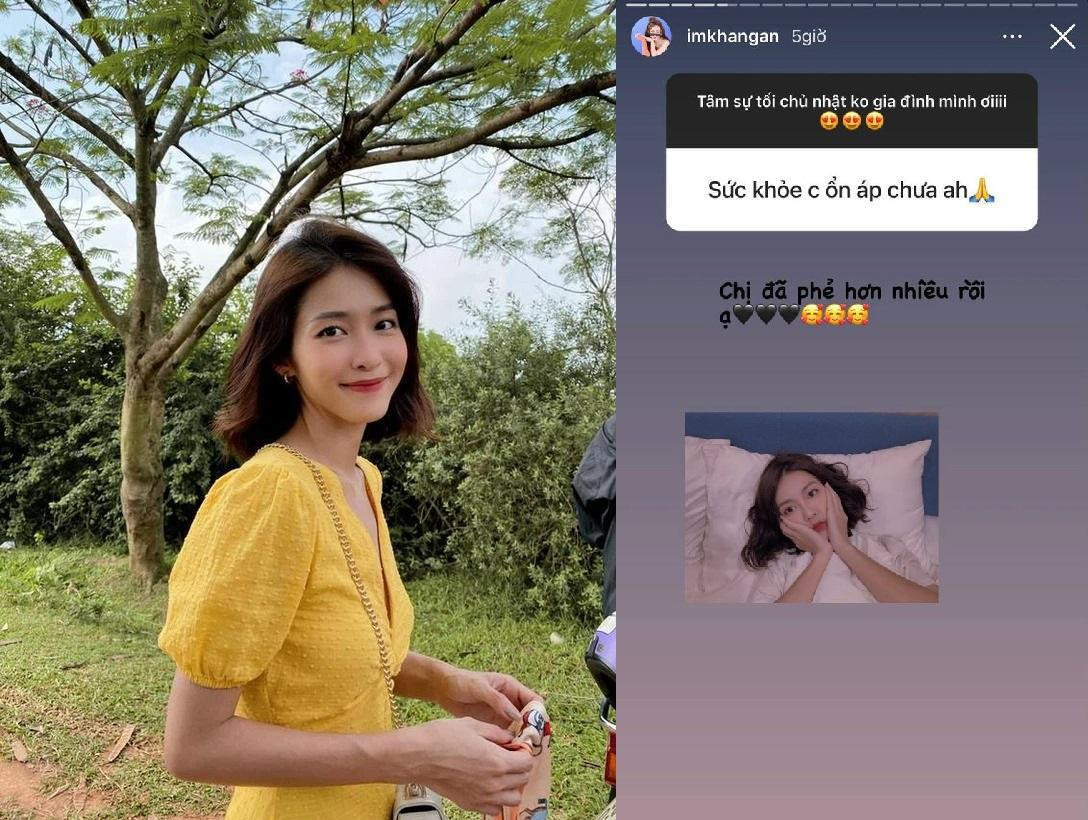 Khả Ngân cho biết đã khoẻ hơn sau thời gian nhập viện vì suy nhược cơ thể.