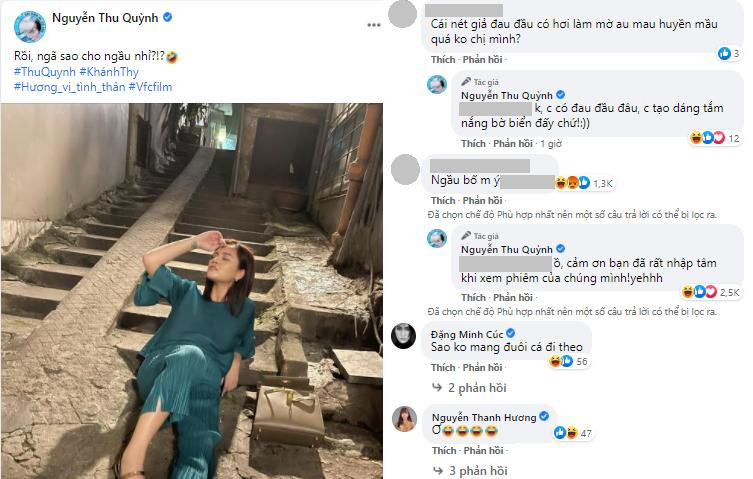 Cư dân mạng để lại lời xúc phạm nặng nề Thu Quỳnh trên Facbook.