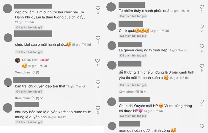 Khán giả không ngớt lời khen ngợi và chúc phúc cho cặp đôi.