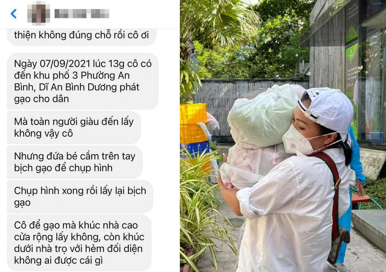 Phương Thanh bị một cư dân mạng tố từ thiện không đúng chỗ, đúng người. Phương Thanh bị một cư dân mạng tố từ thiện không đúng chỗ, đúng người.