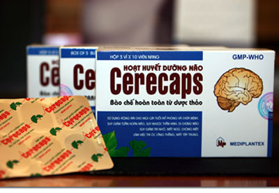 CERECAPS - Thuốc điều trị thiếu máu não 