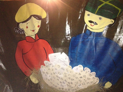 Sự tích mẹ Âu Cơ - cha Lạc Long Quân tại triển lãm