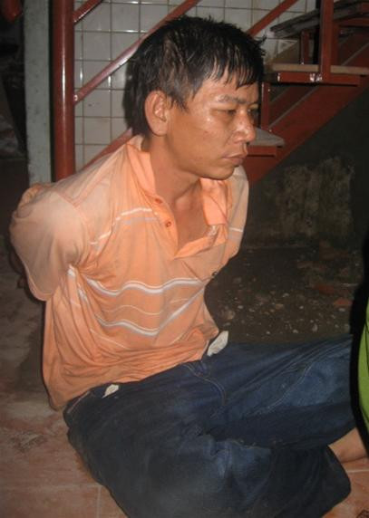 Hai tên cướp Nguyễn Hồng Phước (ảnh trên) và Mai Thái Vũ bị bắt - Ảnh T.H.V