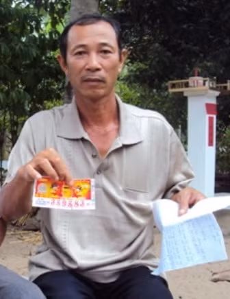 Ông Dương Văn Tùng quá vui mừng trước quyết định của Bộ Tài chính