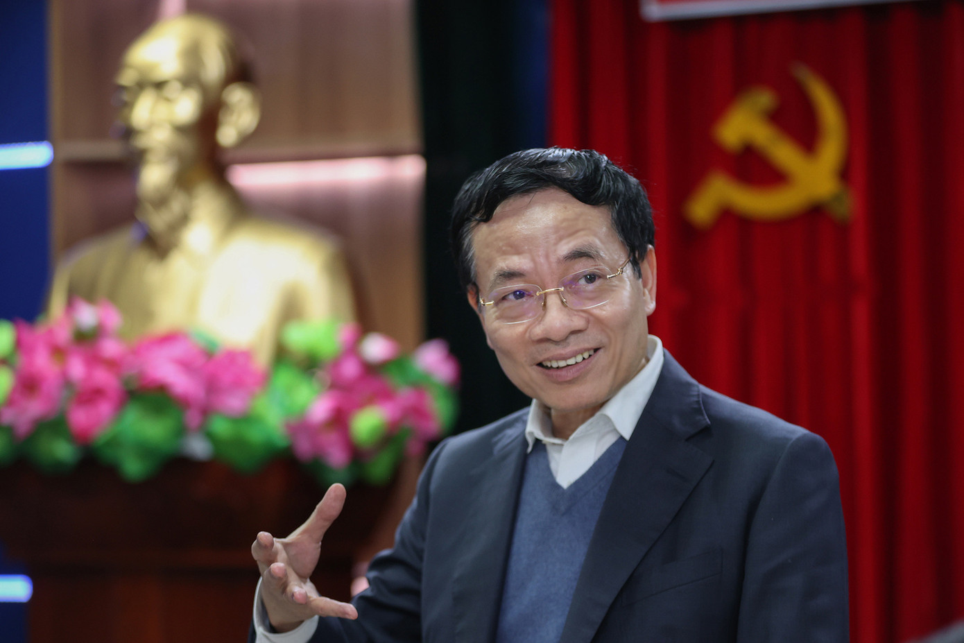 Bộ trưởng Bộ TT&amp;TT Nguyễn Mạnh Hùng cho rằng, Tạp chí Thông tin và Truyền thông đang có "thời cơ mới" khi hiện nay ngành, Bộ vào giai đoạn đổi mới lần 2. Ảnh: Lê Anh Dũng