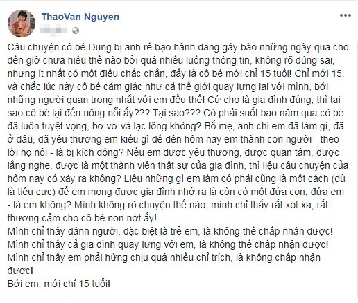 'Tâm thư' của MC Thảo Vân về nữ sinh tố MC Minh Tiệp bạo hành ảnh 1
