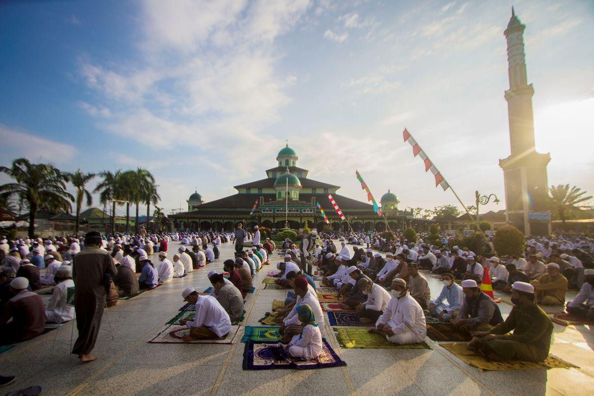 Một đền thờ ở Banjarmasin (Nam Kalimantan). Ảnh: Reuters