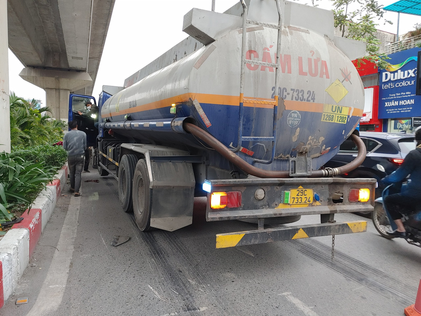 Hiện trường vụ tai nạn.