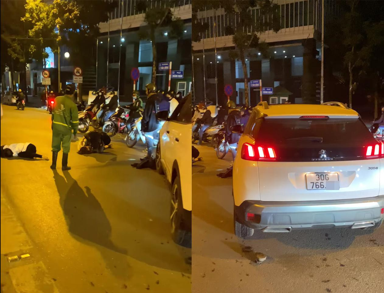 Hiện trường vụ tai nạn.