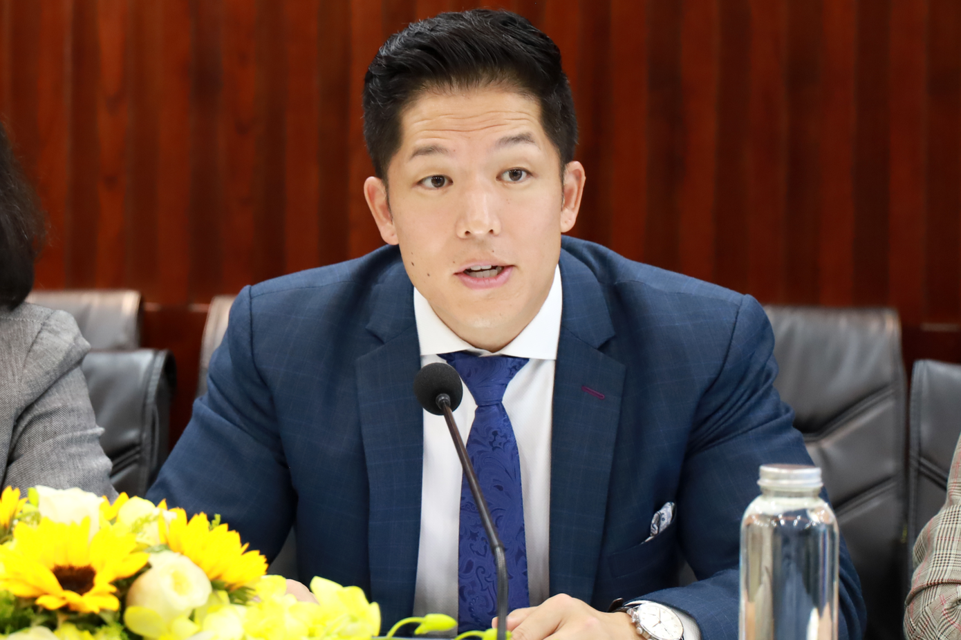 Ông Darrell Oh, Tổng Giám đốc Pfizer Việt Nam chia sẻ trong buổi lễ. Ông Darrell Oh, Tổng Giám đốc Pfizer Việt Nam chia sẻ trong buổi lễ.