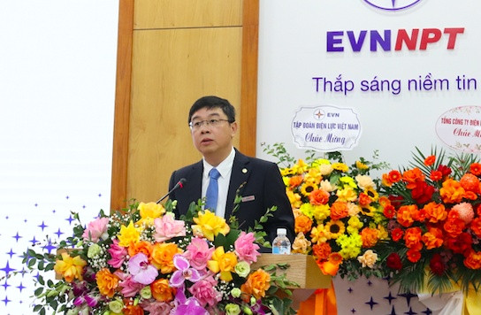 Tổng Giám đốc EVNNPT Phạm Lê Phú phát biểu tại hội nghị