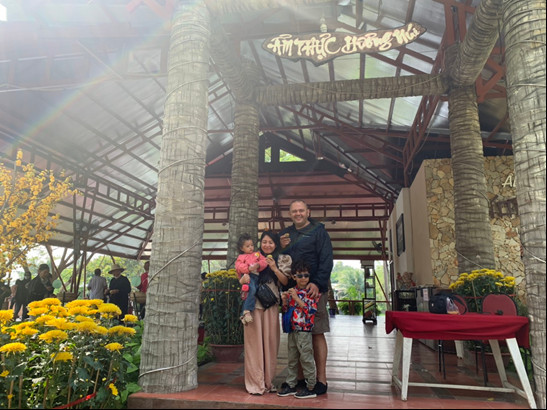 Sương mai ùa vào khu vực ẩm thực chẳng khác gì Đà Lạt