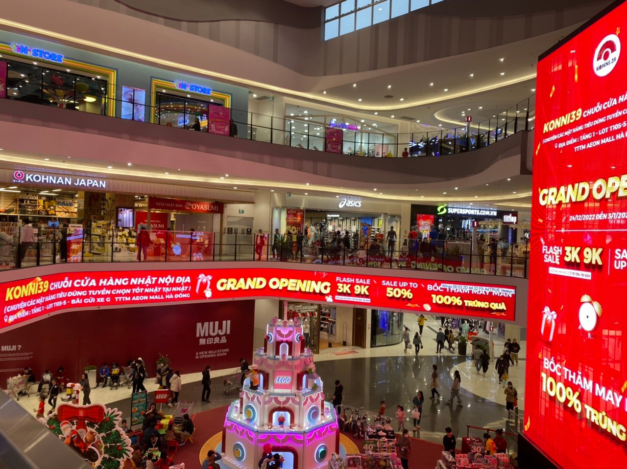 Hoạt động truyền thông quảng bá chương trình khai trương của Konni39 tại AEON MALL Hà Đông.