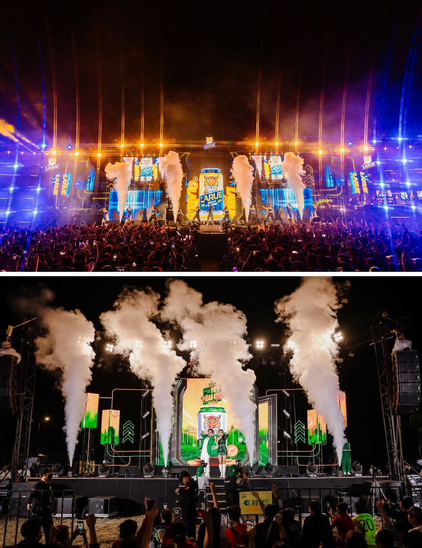 Sân khấu hoành tráng cùng nhiều hoạt động hấp dẫn của “Đại nhạc hội Tết yêu đời” đã mang không khí Tết lan tỏa khắp Miền Trung, Tây Nguyên và Đồng bằng sông Cửu Long