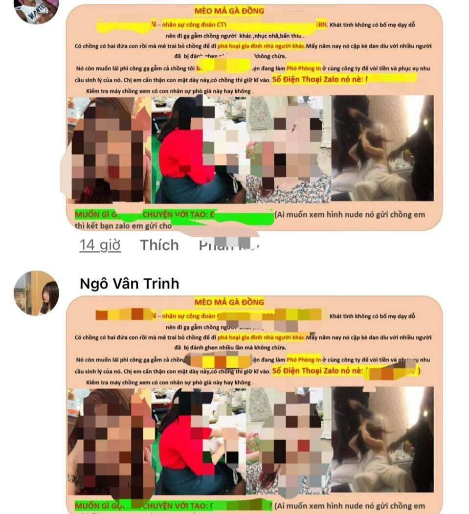 Hình ảnh nữ cán bộ công đoàn bị ghép vào một hình ảnh nhạy cảm trên mạng xã hội Hình ảnh nữ cán bộ công đoàn bị ghép vào một hình ảnh nhạy cảm trên mạng xã hội