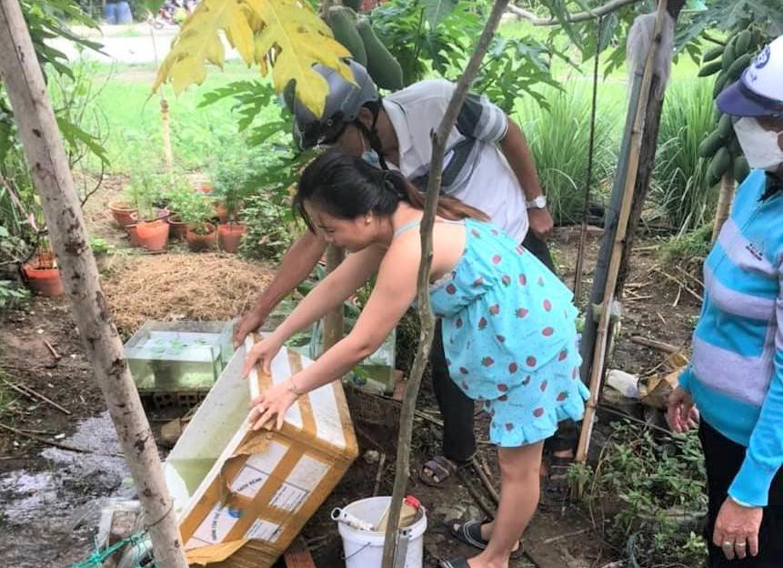 Người dân diệt lăng quăng Người dân diệt lăng quăng